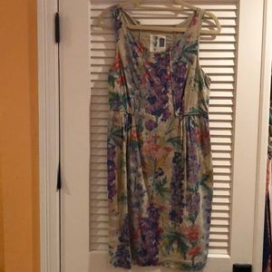 Colorful floral Anthropologie work dress (size 10)